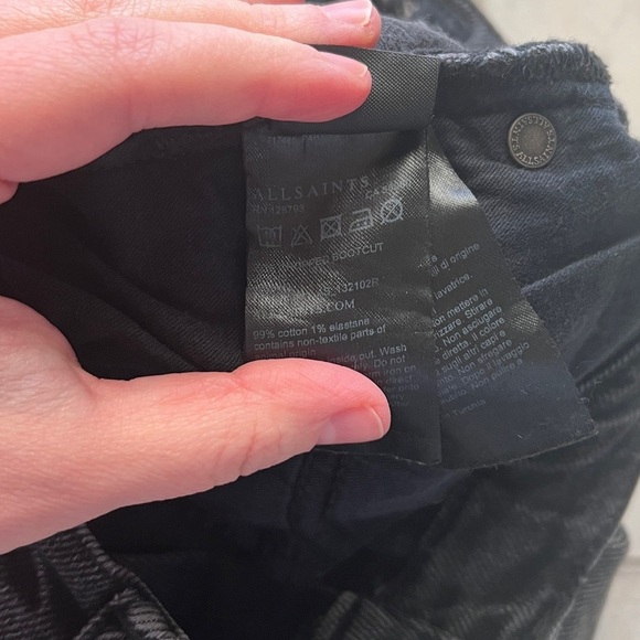 AllSaints Zoe Bootcut Cropped Jeans - Picture 7 of 7